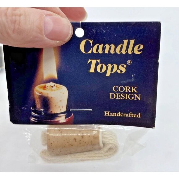 Vtg Candle Tops Wick Holder Wine Bottle Jar Candles Oil Lamp Alcohol Lot 2 NOS - Picture 3 of 13